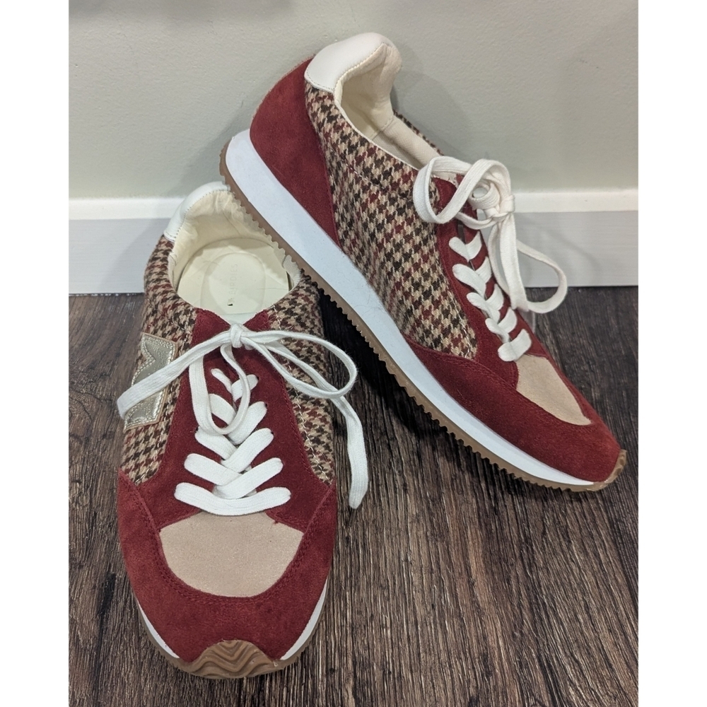 Birdies The Roadrunner Primary Plaid Sneakers Size 9.5